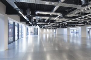 Image of a vacant office space, at 17 Devonshire Square.