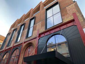 Image of the outside of the old Ice Factory at 27 Eccleston Place.