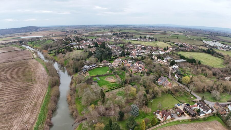Aerial shot from a building survey, taken from a drone to demonstrate the usefulness of using drones on building surveys. 