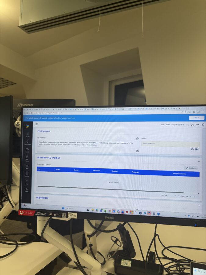 Image of a desktop screen showing Go Report software. 