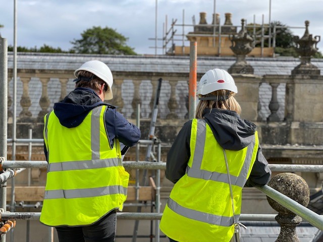 Heritage surveyors working on a project.
