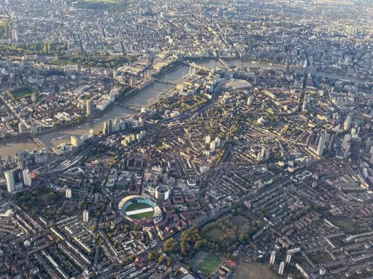 Aerial image of London city